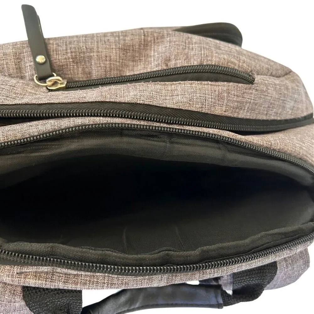Diaper Bag Back‎ Pack BB Gear Adjustable Shoulder Straps & Handle Unisex Gray